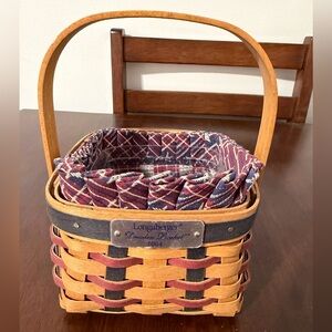 Longaberger 2004 Dresden basket combo With Liner And Protector